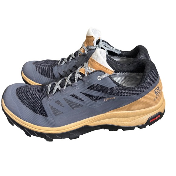 Salomon Other - Salomon Outline GTX Gore-Tex Hiking Shoes Mens 11.5 Gray Tan Gorpcore Low Top